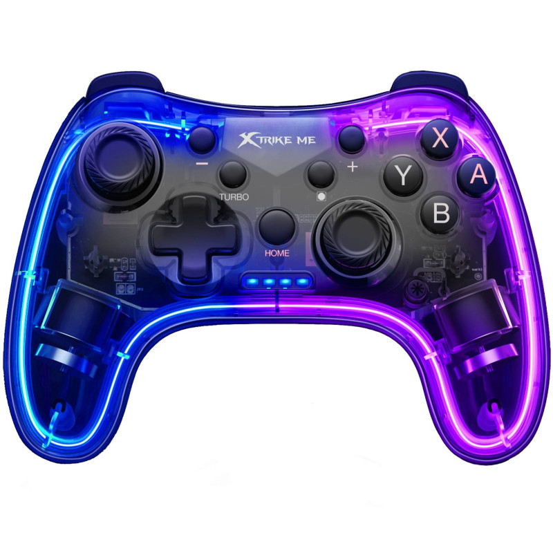 Геймпад XTRIKE ME GP-52 бездротовий, Bluetooth RGB PS4/IOS/Android/PC/Nintendo