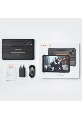 Планшет Oukitel RT3pro 8” HD / 4GB/128GB / G81 / 5150mAh / 16+8Мп / IP69K / LTE Black