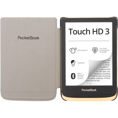 Обкладинка PocketBook 6", PB617/618/627/628/632, Shell cover, синьо-сіра