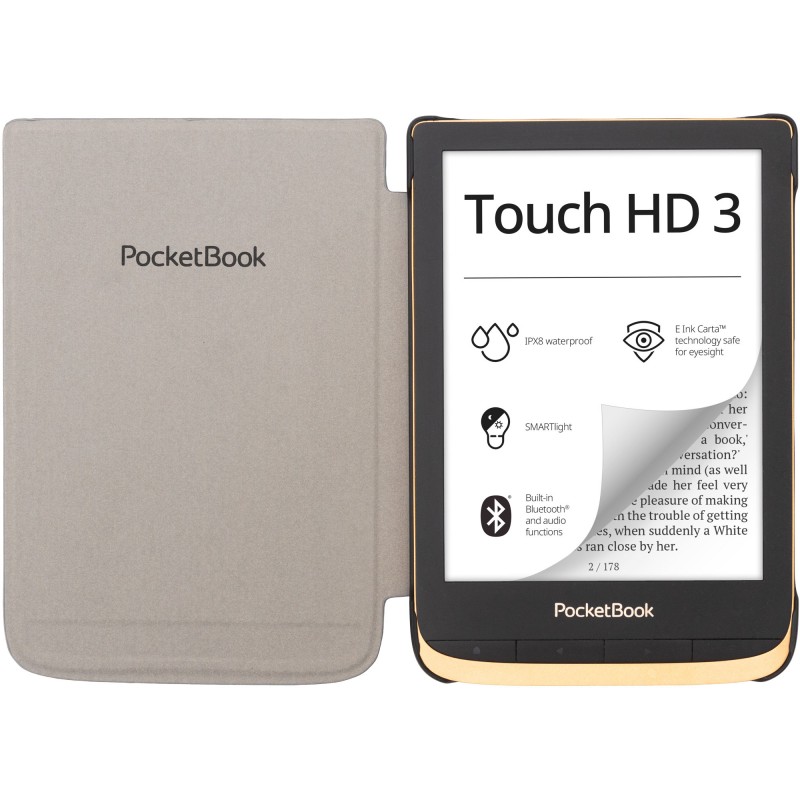 Обкладинка PocketBook 6", Shell cover,  616/617/627628/632, синьо-сіра