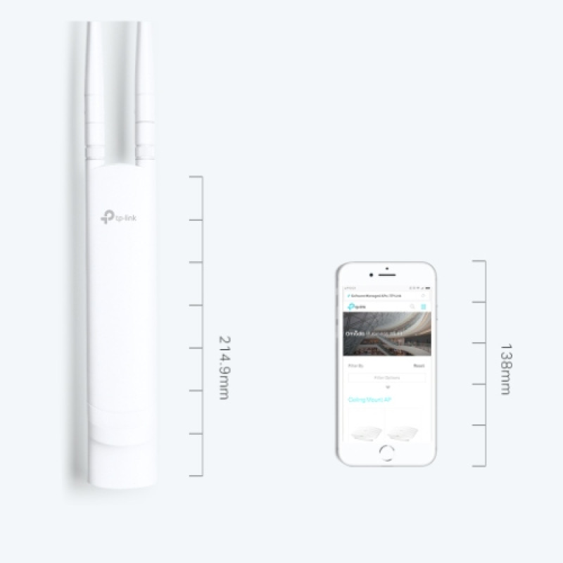 Точка доступу TP-Link EAP113 Outdoor N300, 1хFE LAN, Passive PoE