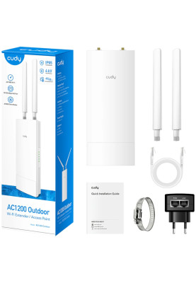 Підсилювач Wi-Fi сигналу Cudy RE1200 AC1200 Wi-Fi Mesh Repeater