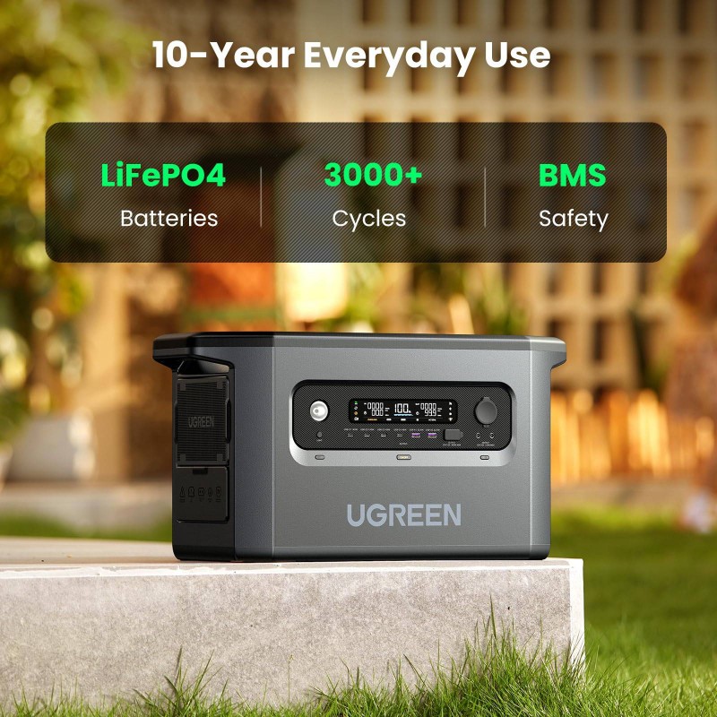 Зарядна станція Ugreen Power Roam GS2200/15357 2300Вт (2048Вт/г) AC,MPPT,UPS,WIFI/BT