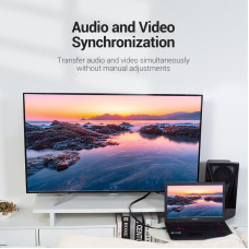 Кабель HDMI M - M, 8.0м, Vention, V2.0, 4K 60Гц, PVC Flat Design, Black