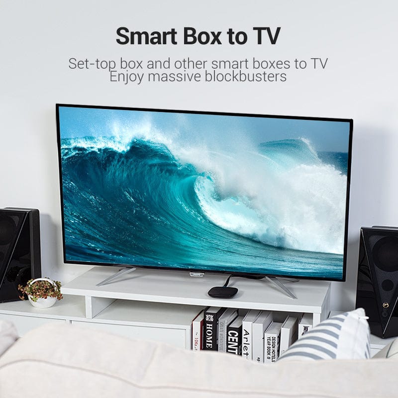 Кабель HDMI M - M, 8.0м, Vention, V2.0, 4K 60Гц, PVC Flat Design, Black