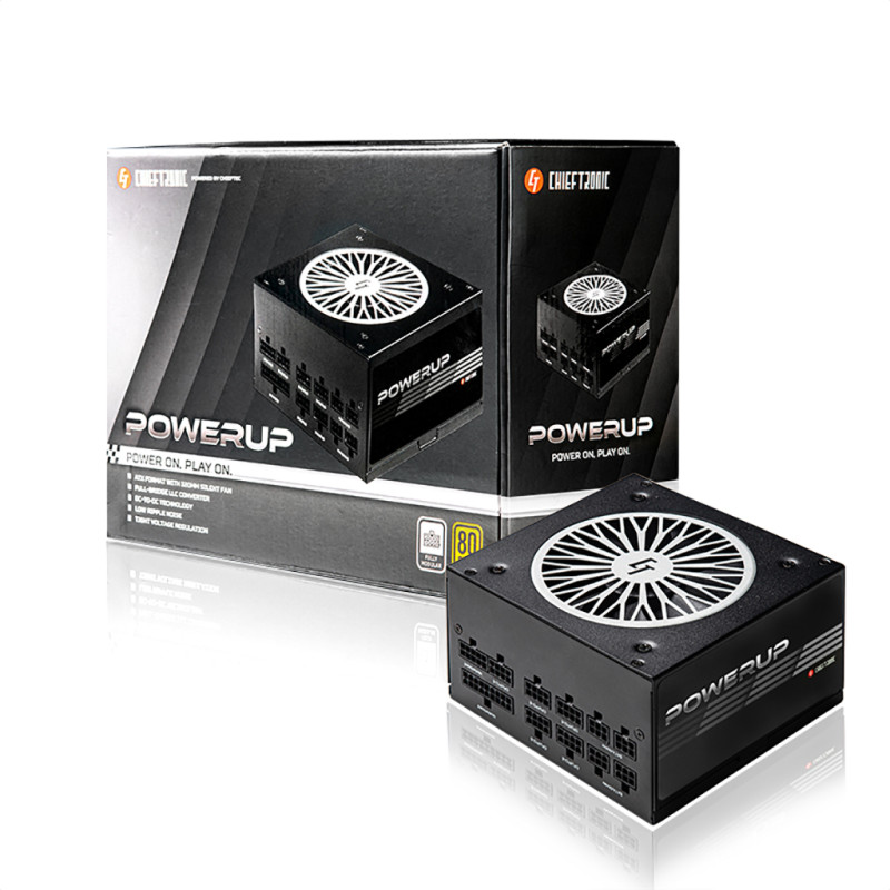 БЖ 850W Chieftec Chieftronic PowerUp GPX-850FC 120 mm, 80+ GOLD, Modular, Retail Box
