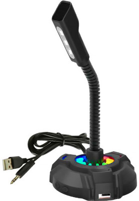 Мікрофон настільний HP DHP-1100C RGB backlit 3.5мм+USB