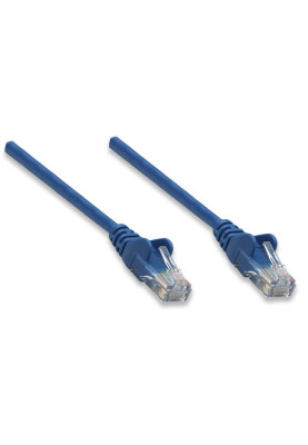 Патчкорд UTP Cat.5e ( 5м синій ), Intellinet, Біметал, ССА