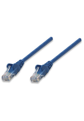 Патчкорд UTP Cat.5e ( 7.5м синій ), Intellinet, Біметал, ССА