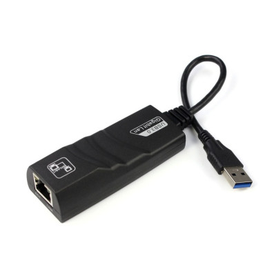 Перехідник USB 3.0 Type-A --> Ethernet RJ45 1000Mb Realtek RTL чорний
