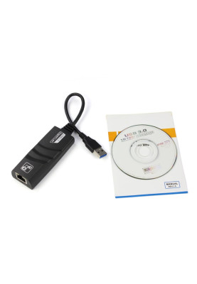 Перехідник USB 3.0 --> Ethernet RJ45 1000Mb Realtek, RTL