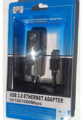 Перехідник USB 3.0 --> Ethernet RJ45 1000Mb Realtek, RTL
