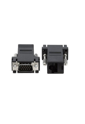 Перехідник VGA 15M --> RJ45 F (CAT5, CAT6)