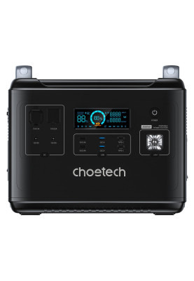 Зарядна станція Choetech BS006 2000Вт (1997Вт/г) AC,LiFePo4,MPPT, UPS, USB-C PD100 Вт