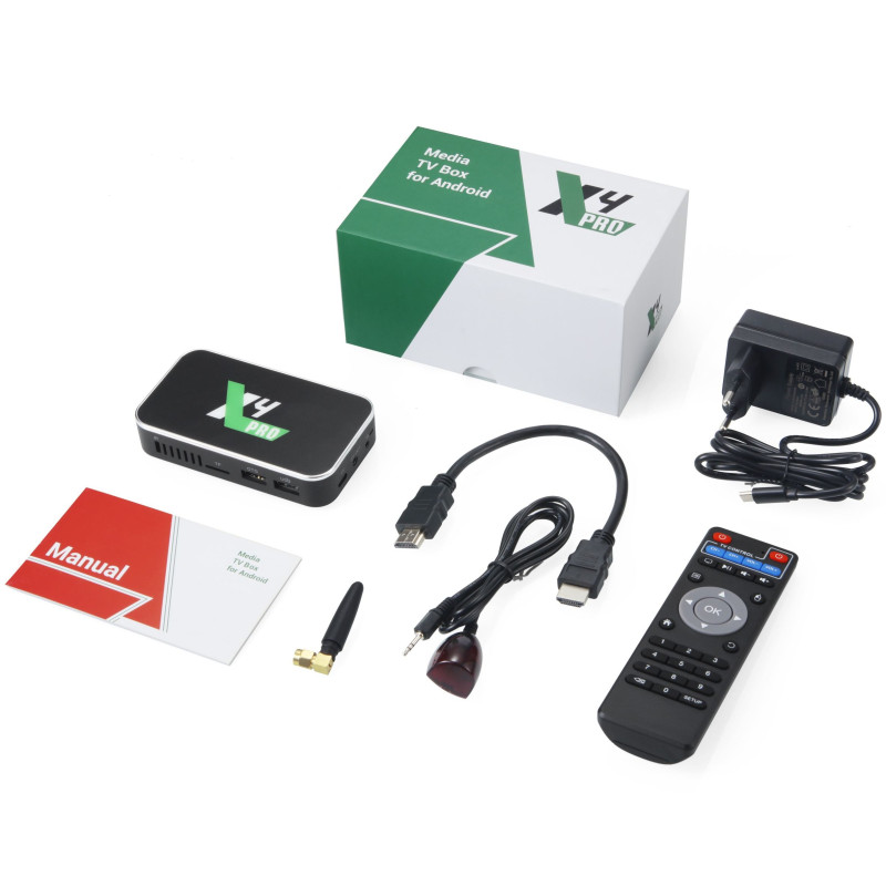 TV Медіаплеєр Ugoos X4 PRO 4/32Gb/Amlogic S905X4/Android 11/WiFi/BT/Miracast/AV/IR RC/змінна антена