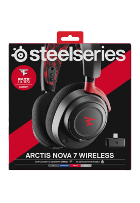 Ігрова гарнітура SteelSeries Arctis Nova 7 Wireless Faze Clan PC/PS/SW/MAC/MOB