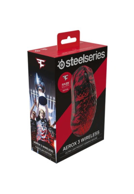 Мишка SteelSeries Aerox 3 Wireless, RGB, 18000dpi., 6кн., Faze Clan Edition
