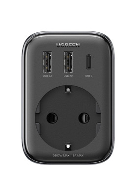 Зарядний пристрій 3xUSB 30W Outlet Extender (2хUSB-A+USB-C) CD314 Ugreen