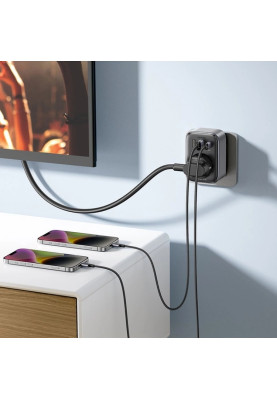 Зарядний пристрій 3xUSB 30W Outlet Extender (2хUSB-A+USB-C) CD314 Ugreen