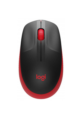 Мишка Logitech M190 Wireless, Full size, Red
