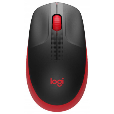 Мишка Logitech M190 Wireless, Full size, Red