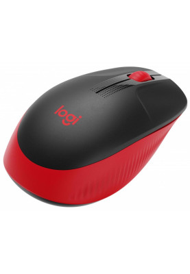 Мишка Logitech M190 Wireless, Full size, Red