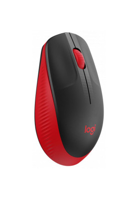 Мишка Logitech M190 Wireless, Full size, Red