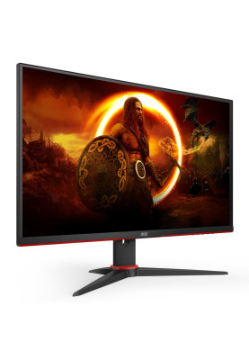 TFT 27" AOC Q27G2E/BK, QHD, VA, 155Гц, 1 мс, 2х HDMI, DP, чорний з червоним