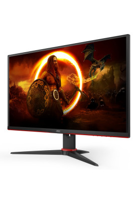 TFT 27" AOC Q27G2E/BK, QHD, VA, 155Гц, 1 мс, 2х HDMI, DP, чорний з червоним