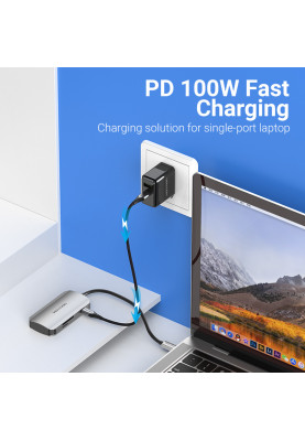Хаб USB 3.1 Type-C -> 3хUSB 3.0/SD/TF/PD 100W 6-in-1 Vention