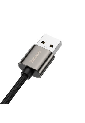 Кабель USB3.1 AM-Type-C M, 2 м, 66W, 90° Чорний, Legend Series Elbow CATCS Baseus