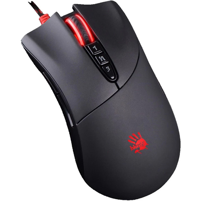 Мишка A4-Tech Bloody V3 MA, Activated, Bloody, ігрова, 3200dpi., 8кн