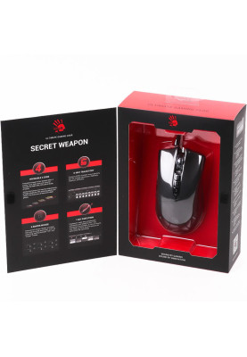 Мишка A4-Tech Bloody V3 MA, Activated, Bloody, ігрова, 3200dpi., 8кн