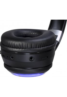 Навушники з мікрофоном Defender FreeMotion B400 Bluetooth, гнучкий мікрофон, LED, чорні