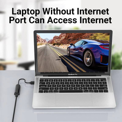 Перехідник USB 3.0 --> Ethernet RJ45 1000Mb Aluminum чорний Vention