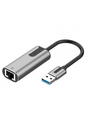 Перехідник USB 3.0 --> Ethernet RJ45 1000Mb Aluminum чорний Vention