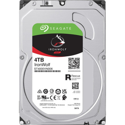 HDD 4000Gb, 5400, Seagate Iron Wolf  NAS, 256M, SATA III (ST4000VN006)
