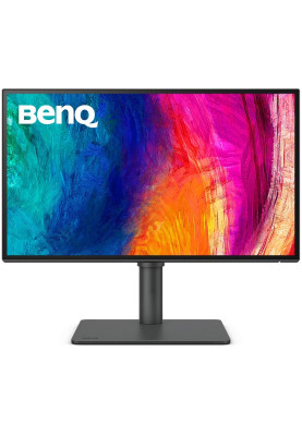 Монітор TFT 25" BenQ PD2506Q, QHD, IPS, 100% sRGB, HDMI, DP, DP-out, USB-С, USB-hub, Pivot, кол., темно-сірий