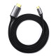 Кабель HDMI M - USB-C, 1.5m Male Cable Aluminum Shell UGREEN MM142 (Gray Black)