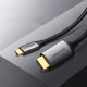 Кабель HDMI M - USB-C, 1.5m Male Cable Aluminum Shell UGREEN MM142 (Gray Black)