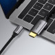 Кабель HDMI M - USB-C, 1.5m Male Cable Aluminum Shell UGREEN MM142 (Gray Black)