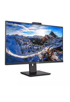 TFT 31.5" Philips 326P1H, QHD, IPS, DP, HDMI x 2, USB-С, RJ-45, webcam, Pivot, HAS, колонки, чорний