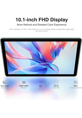 Планшет Doogee T10S 10.1" FHD /6GB/128GB/ T606 6600mAh/ 8+5Мп / LTE / Metal Blue