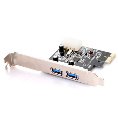 PCI-E Контролер USB3.0 (2ext. Molex) Low Profil, NEC, RTL