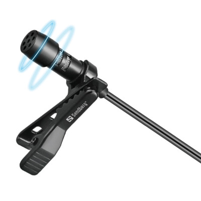 Провідний петличний мікрофон Streamer USB Clip USB-A/USB-C, кабель 3м, чорний