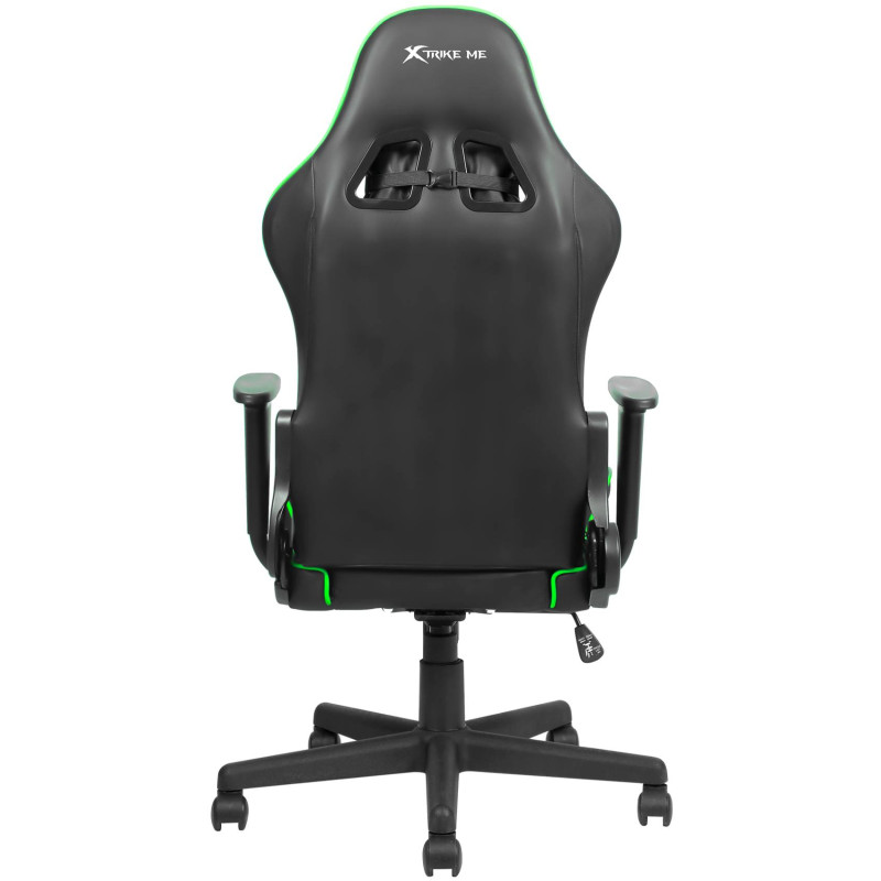 Крісло ігрове XTRIKE ME Advanced Gaming Chair GC-909, 50мм, чорно-зелене