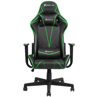 Крісло ігрове XTRIKE ME Advanced Gaming Chair GC-909, 50мм, чорно-зелене