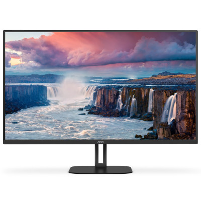 Монітор TFT 31.5" AOC Q32V5CE/BK, QHD, VA, sRGB 122%, 75Гц, 1 мс, HDMI, DP, USB-C, USB-hub, колонки, чорний