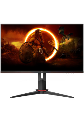 TFT 27" AOC 27G2ZN3/BK, VA, 280Гц, 0,5ms, HDMIx2, DP, HAS, Pivot, чорний з червоним