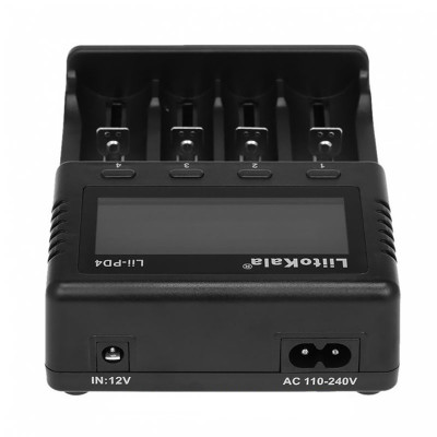 Зарядний пристрій LiitoKala Lii-PD4, 4x(LiOn/LiFePO4/NiMH/NiCd), display Зарядний пристрій LiitoKala Lii-PD4, 4x(LiOn/LiFePO4/NiMH/NiCd), display